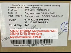STM32L151V8T6A माइक्रोकंट्रोलर MCU 32MHz 32-बिट सिंगल-कोर माइक्रोकंट्रोलर LQFP100