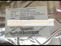 100-LQFP पैकेज STM32H750VBT6 128KB फ्लैश 1MB ARM माइक्रोकंट्रोलर्स-MCU