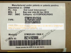 STM32L031C6U6 माइक्रोकंट्रोलर MCU 32-बिट MCU 32KB फ्लैश ARM माइक्रोकंट्रोलर UFQFN48