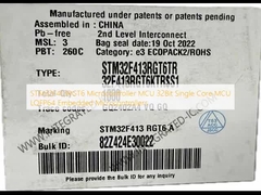 STM32F413RGT6 माइक्रोकंट्रोलर एमसीयू 32 बिट सिंगल कोर एमसीयू LQFP64 एम्बेडेड माइक्रोकंट्रोलर