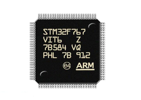 उच्च प्रदर्शन STM32F767VIT6 2Mबाइट्स माइक्रोकंट्रोलर IC LQFP100 सिंगल कोर