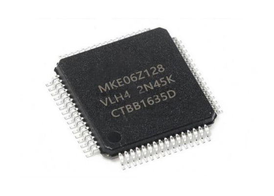 48MHz MKE06Z128VLH4 32Bit सिंगल कोर माइक्रोकंट्रोलर IC LQFP64 सरफेस माउंट