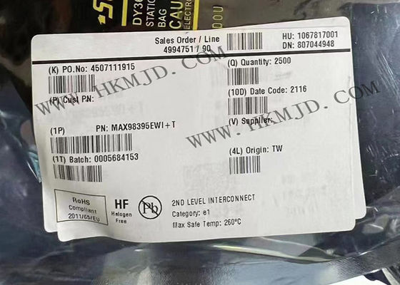 एकीकृत सर्किट चिप MAX98395EWI 1 चैनल डिजिटल इनपुट वर्ग DG एम्पलीफायर XFBGA28