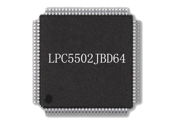 इंटीग्रेटेड सर्किट चिप LPC5502JBD64 96MHz माइक्रोकंट्रोलर चिप HTQFP64 सरफेस माउंट