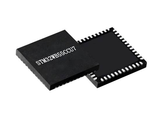 माइक्रोकंट्रोलर MCU STM32WB55CCU7 32-बिट MCU आर्म 2.48GHz RF ट्रांसीवर IC