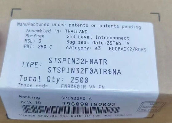 STSPIN32F0ATR एम्बेडेड एमसीयू माइक्रोकंट्रोलर के साथ उन्नत बीएलडीसी नियंत्रक