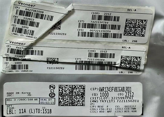 आरएफ ट्रांससीवर आईसी AWR1243FVBIGABLRQ1 सिंगल-चिप एफएमसीडब्ल्यू ट्रांससीवर 161-टीएफबीजीए