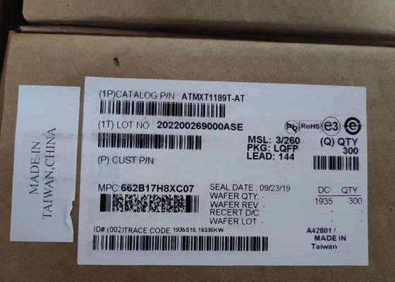 एकीकृत सर्किट चिप ATMXT1189T-AT ऑटोमोटिव टच स्क्रीन नियंत्रक LQFP144