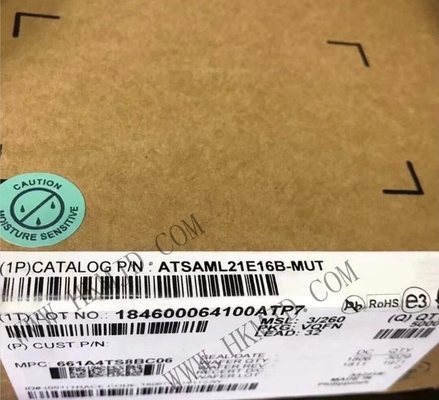 माइक्रोकंट्रोलर एमसीयू ATSAML21E16B-MUT 10 चैनल 48MHz 8बिट एम्बेडेड एमसीयू VQFN32