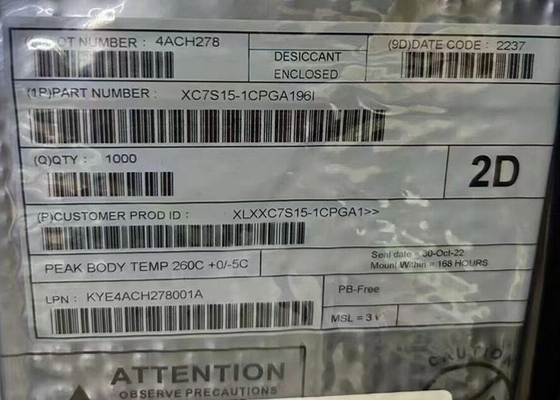 फील्ड प्रोग्राम करने योग्य गेट सरणी XC7S15-1CPGA196I स्पार्टन-7 FPGA आईसी चिप CSPBGA-196