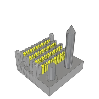 कनेक्टर्स EBTM-4-08-2.0-S-VT-1-L-G 2 मिमी हाई स्पीड बैकप्लेन वर्टिकल हेडर 64POS