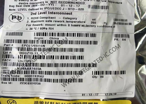 EPCS128SI16N मेमोरी आईसी चिप 128Mb 40MHz सीरियल कॉन्फ़िगरेशन फ्लैश मेमोरी SOIC-16