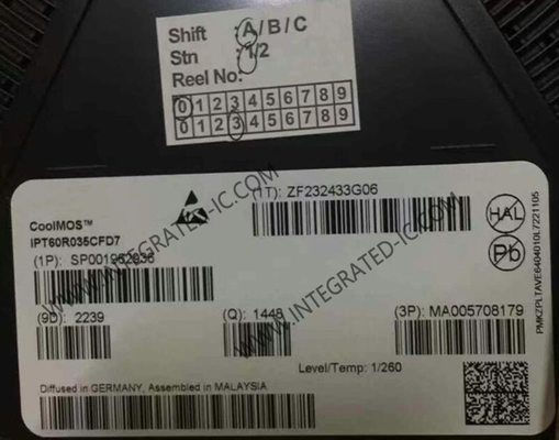 एकीकृत सर्किट चिप IPT60R035CFD7 109nC 351W पावर MOSFET ट्रांजिस्टर HSOF8