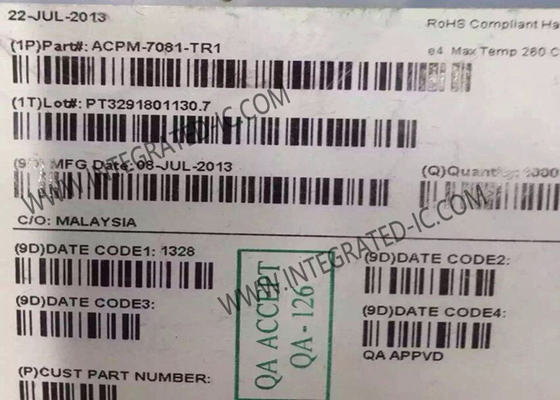 ACPM-7081-TR1 एकीकृत सर्किट चिप मल्टीबैंड मल्टीमोड पावर एम्पलीफायर आईसी