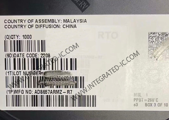 AD8657ARMZ एकीकृत सर्किट चिप 18V ऑपरेशनल एम्पलीफायर MSOP-8 प्रेसिजन एम्पलीफायर