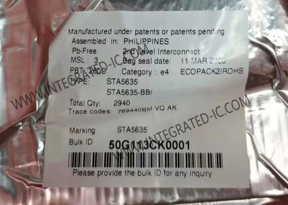 STA5635 वायरलेस कम्युनिकेशन मॉड्यूल ऑटोमोटिव यूनिवर्सल जीएनएसएस आरएफ रिसीवर