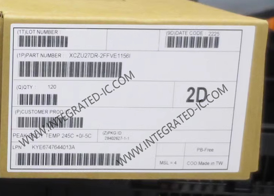 एआई प्रोसेसर चिप XCZU27DR-2FFVE1156I Zynq अल्ट्रास्केल+ आरएफएसओसी जेन 1 एडाप्टिव एसओसी एफबीजीए-1156