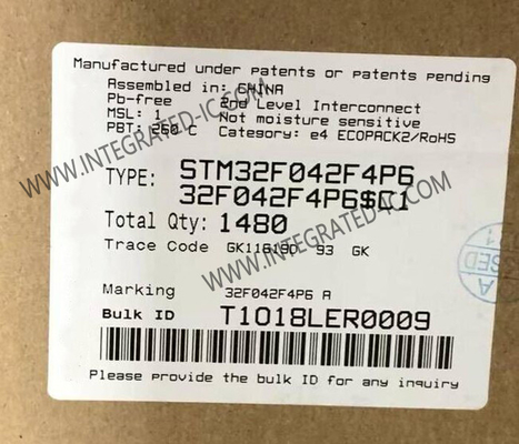 STM32F042F4P6 माइक्रोकंट्रोलर एमसीयू मुख्यधारा आर्म कॉर्टेक्स-एम0 यूएसबी लाइन एमसीयू टीएसएसओपी-20