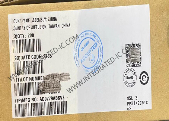 AD9779ABSVZ एकीकृत सर्किट चिप 16-बिट डिजिटल टू एनालॉग कनवर्टर TQFP-100