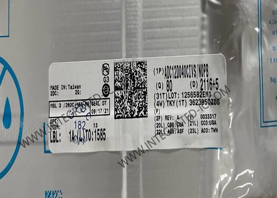 ADC12D040CIVS एकीकृत सर्किट चिप 12-बिट एनालॉग टू डिजिटल कन्वर्टर TQFP-64