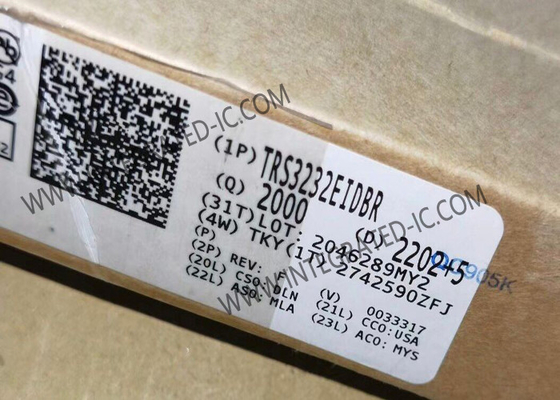 TRS3232EIDBR इंटीग्रेटेड सर्किट चिप मल्टीचैनल RS-232 लाइन ड्राइवर और रिसीवर ±15kV IECESD सुरक्षा के साथ