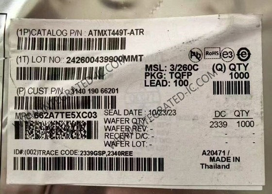 ATMXT449T-ATR एकीकृत सर्किट चिप उच्च प्रदर्शन maXTouch टचस्क्रीन नियंत्रक