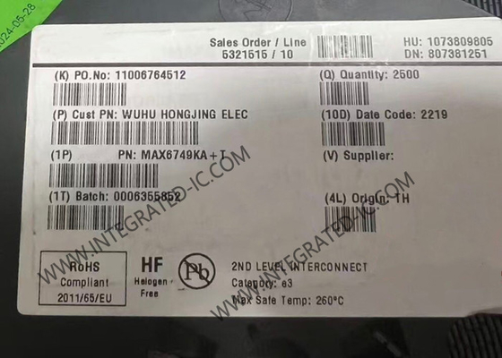 MAX6749KA एकीकृत सर्किट चिप μP रीसेट सर्किट SOT-23-8 पर्यवेक्षण सर्किट