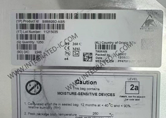 SI8660BD-ASR एकीकृत सर्किट चिप 5000Vrms छह चैनल डिजिटल आइसोलेटर SOIC16