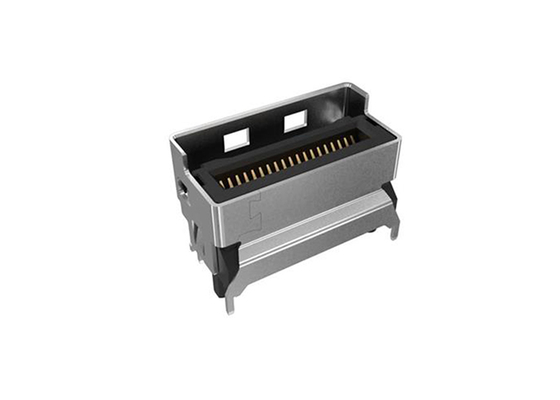 G97V21312HR कनेक्टर 0.60mm पिच 56Gb/s 85Ω मिनी कूल एज IO कनेक्टर