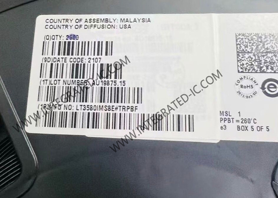 LT3580IMS8E इंटीग्रेटेड सर्किट चिप सिंक्रोनाइज़ेशन बूस्ट इनवर्टिंग DC/DC कनवर्टर