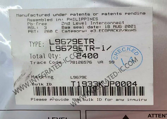 L9679ETR इंटीग्रेटेड सर्किट चिप ऑटोमोटिव बैटरी कट-ऑफ सर्किट और एयरबैग सिस्टम विस्तार आईसी