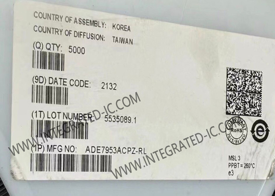 ADE7953ACPZ एकीकृत सर्किट चिप एकल चरण बहुक्रिया माप आईसी तटस्थ धारा माप के साथ