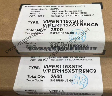 VIPER115XSTR एकीकृत सर्किट चिप ऊर्जा बचत ऑफलाइन उच्च वोल्टेज कनवर्टर