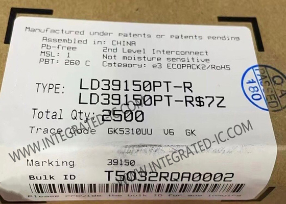 LD39150PT इंटीग्रेटेड सर्किट चिप अल्ट्रा लो ड्रॉप BiCMOS वोल्टेज रेगुलेटर