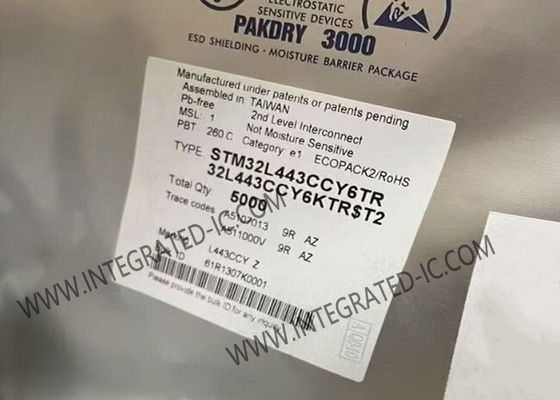 STM32L443CCY6 माइक्रोकंट्रोलर MCU एम्बेडेड MCU 80MHz 32-बिट सिंगल-कोर MCU WLCSP49