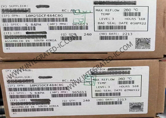 फील्ड प्रोग्राम करने योग्य गेट सरणी 10M25DCF484C8G 675kbit FBGA-484 1.2V MAX 10 फील्ड प्रोग्राम करने योग्य गेट सरणी
