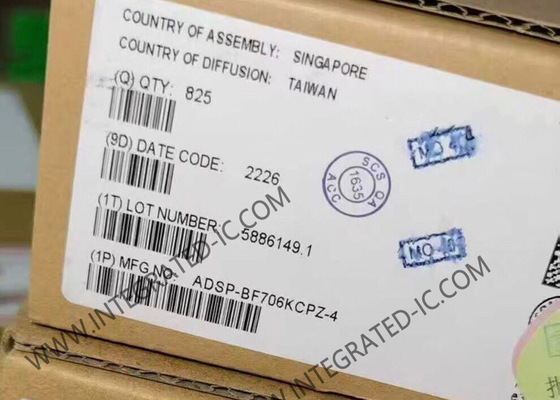 माइक्रोकंट्रोलर MCU ADSP-BF706KCPZ-4 400MHz ब्लैकफिन एम्बेडेड प्रोसेसर LFCSP-88