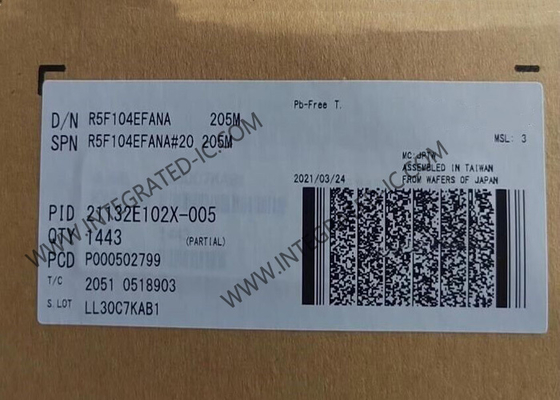 R5F104EFANA माइक्रोकंट्रोलर MCU कम शक्ति 16-बिट 32MHz RL78/G14 माइक्रोकंट्रोलर 40-HWQFN