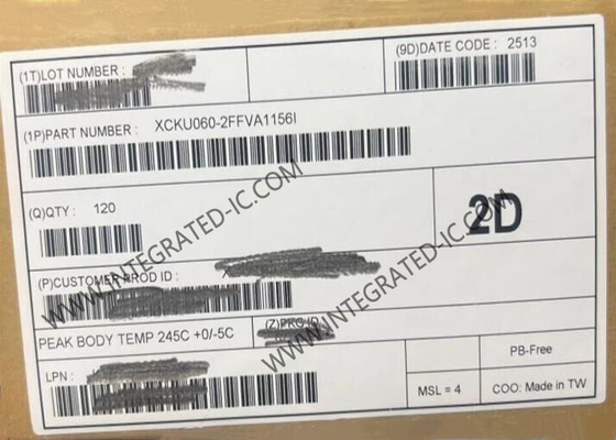 इंटीग्रेटेड IC XCKU060-2FFVA1156I एंबेडेड FPGA चिप 1156FCBGA सरफेस माउंट
