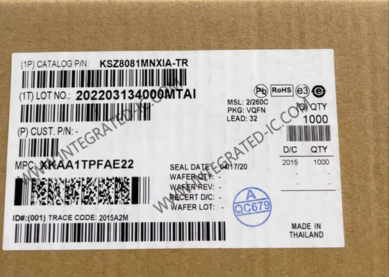 KSZ8081MNXIA इंटीग्रेटेड सर्किट चिप फिजिकल लेयर ट्रांसीवर आईसी सरफेस माउंट