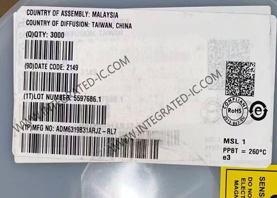 ADM6319B31ARJZ एकीकृत सर्किट चिप निगरानी सर्किट वॉचडॉग और मैनुअल रीसेट के साथ