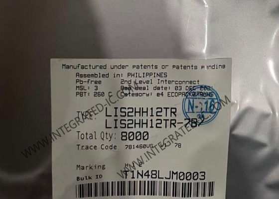 सेंसर आईसी LIS2HH12TR गति सेंसर LGA12 तीन अक्ष रैखिक त्वरक