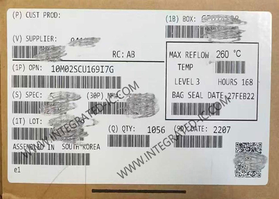 10M02SCU169I7G फील्ड प्रोग्राम करने योग्य गेट सरणी MAX 10 FPGA प्रोग्राम करने योग्य लॉजिक चिप LFBGA169