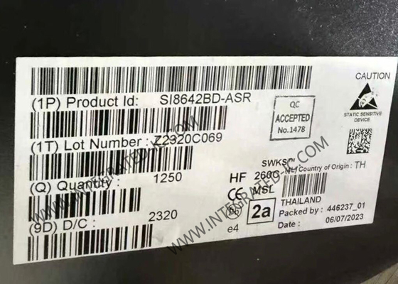 SI8642BD-ASR इंटीग्रेटेड सर्किट चिप लो-पावर क्वाड-चैनल 150Mbps डिजिटल आइसोलेटर्स
