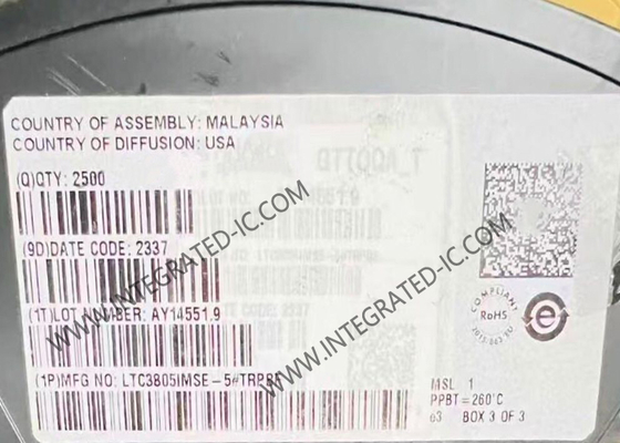 LTC3805IMSE-5 इंटीग्रेटेड सर्किट चिप एडजस्टेबल फ्रीक्वेंसी करंट मोड फ्लाईबैक/बूस्ट/एसईपीआईसी डीसी/डीसी कंट्रोलर