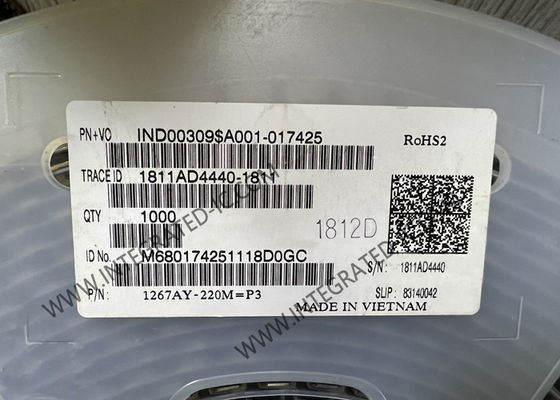 1267AY-220M=P3 इंटीग्रेटेड सर्किट चिप वायर वाउंड फेराइट इंडक्टर 2.3A फिक्स्ड इंडक्टर्स