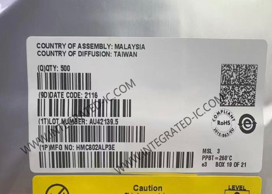 HMC802ALP3E इंटीग्रेटेड सर्किट चिप GaAs MMIC 1-बिट डिजिटल पॉजिटिव कंट्रोल एटेन्यूएटर