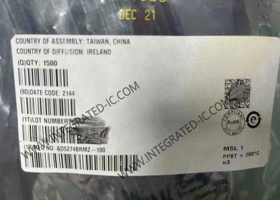 AD5274BRMZ-100 एकीकृत सर्किट चिप डिजिटल पोटेंशियोमीटर 256-स्थिति DigiPOT