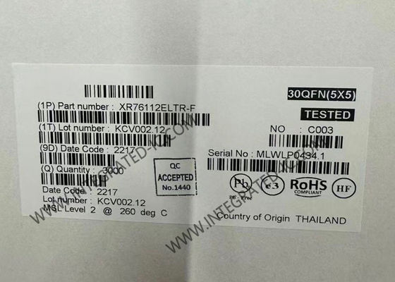 XR76112ELTR इंटीग्रेटेड सर्किट चिप 12A सिंक्रोनस स्टेप डाउन COT रेगुलेटर