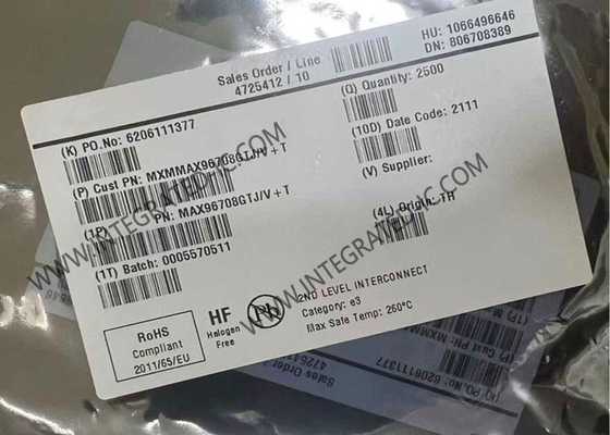 MAX96708GTJ इंटीग्रेटेड सर्किट चिप 14-बिट जीएमएसएल Deserializer Coax इनपुट के साथ